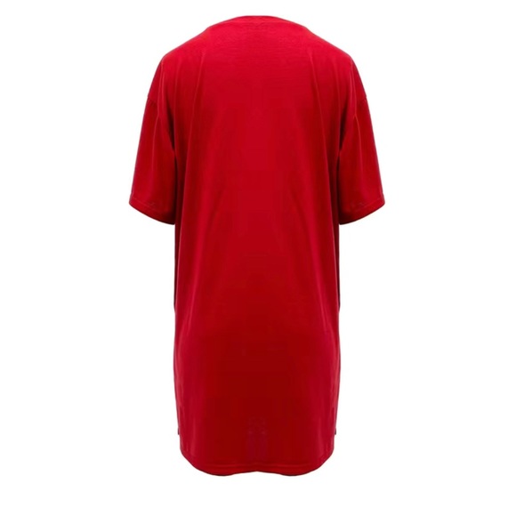 Plus Size Two Piece Short Set with Split Hem - Picture 5 of 9